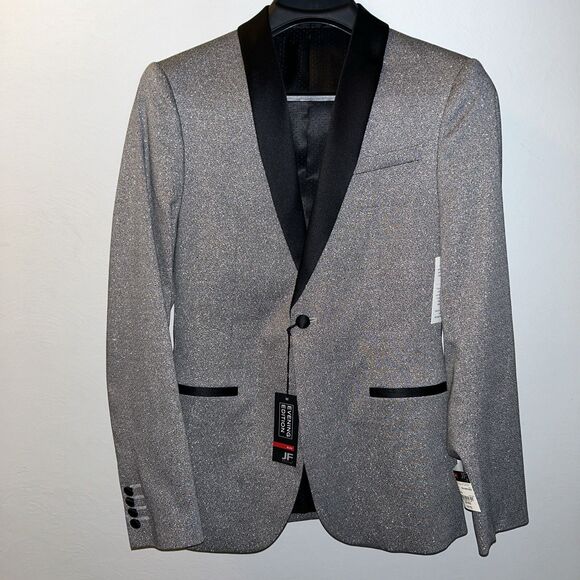 Other - J. Ferrar Blazer Suit Jacket Silver Shine Wrinkle Recovery Stretch 36 Sport Coat
